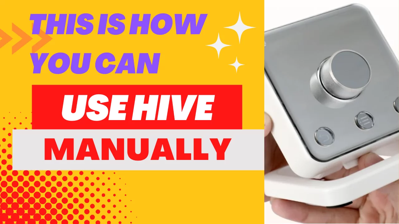 How to use hive thermostat manually