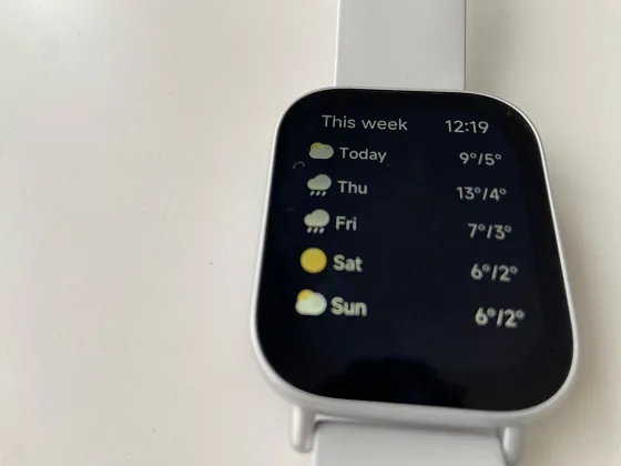 Redmi Watch 5 Active Review Weather reporting